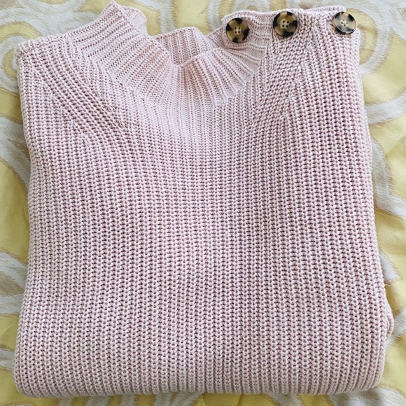 GAP Sweaters - GAP Mockneck Button Shoulder Sweater TALL